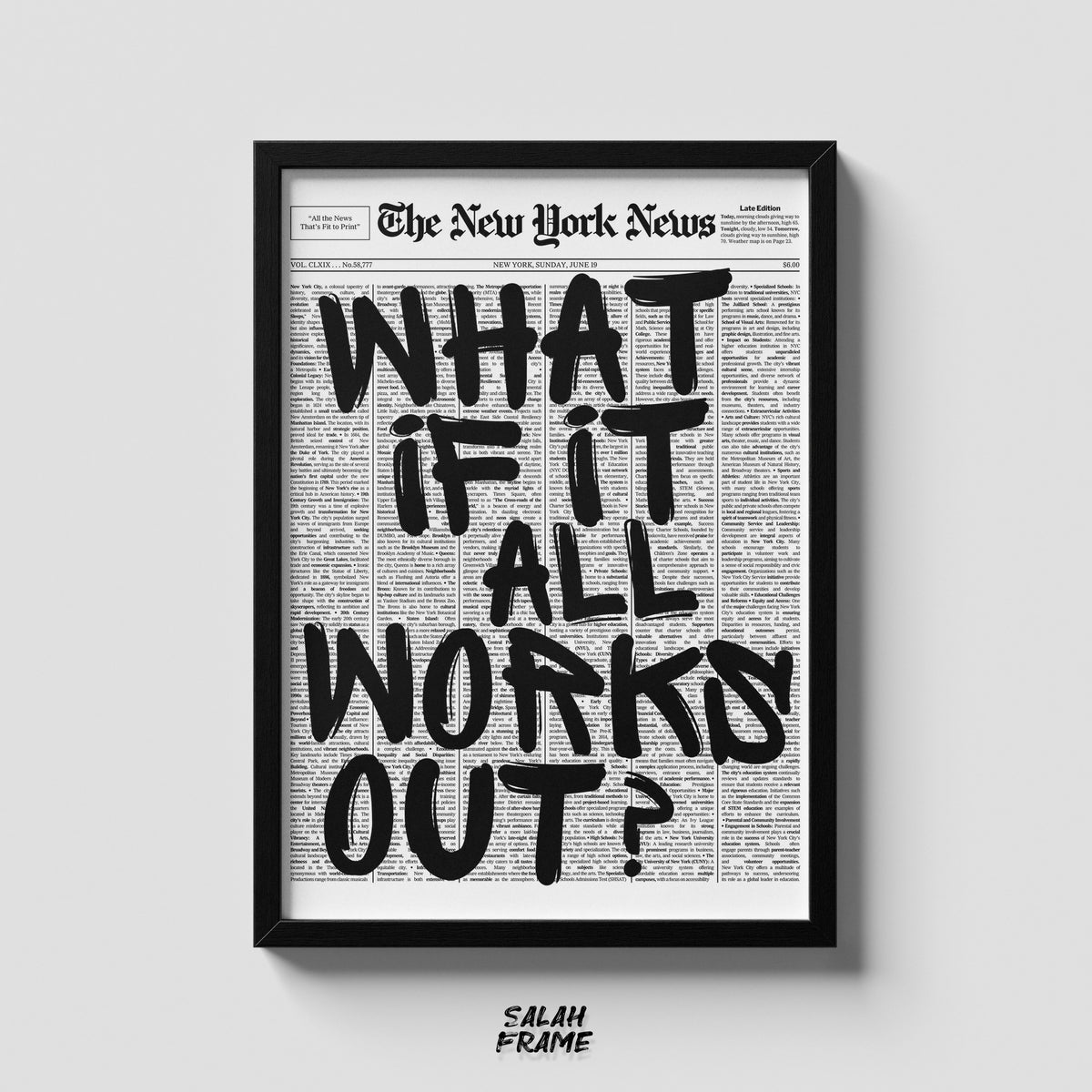 WHAT IF IT ALL WORKS OUT ?
